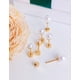thumbnail image 5 of Pack De Aros Piercing Perlas Seguridad Chapadas En Oro 18k, 5 of 5