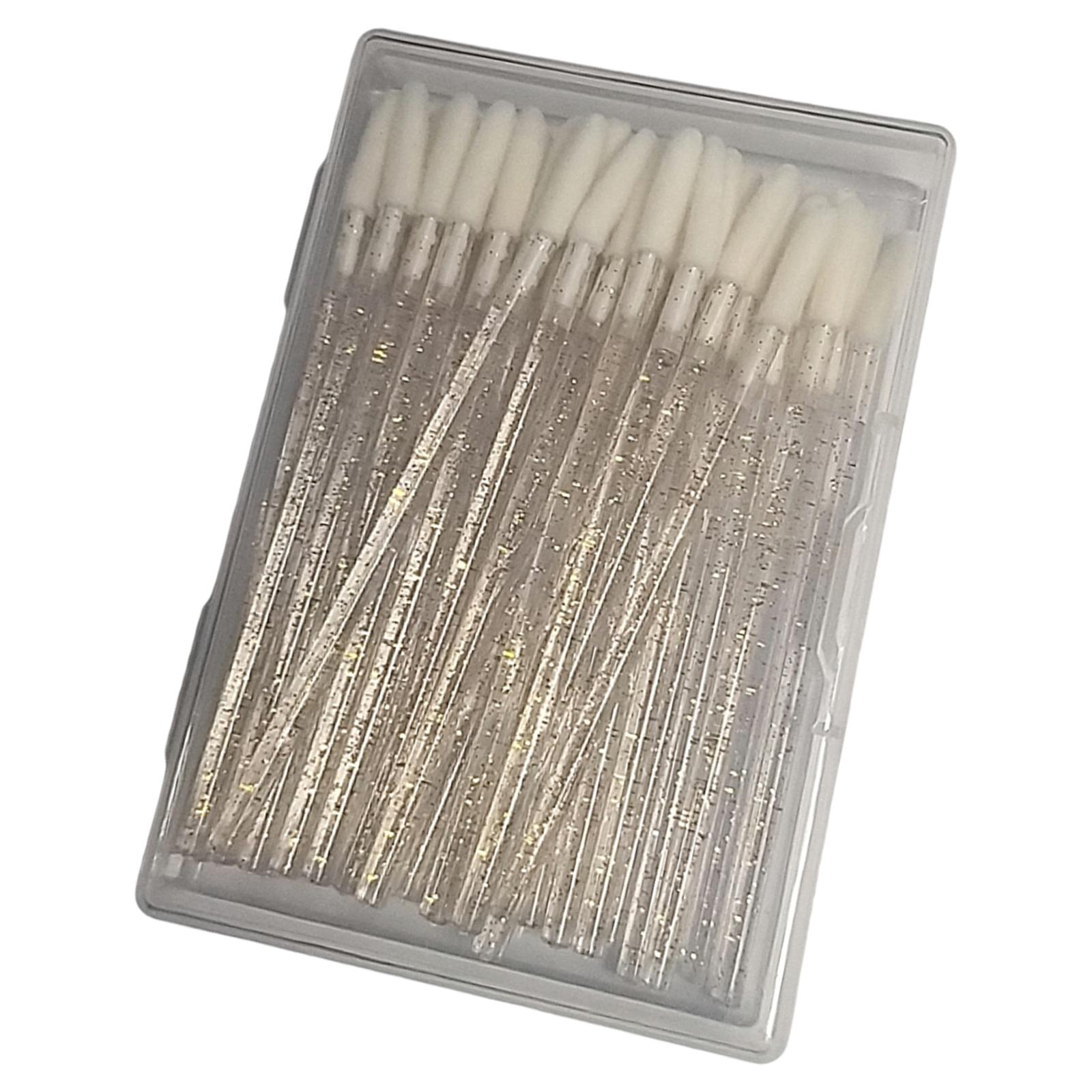 Ioensy - Pinceles Para Labios Herramientas De Belleza Oblicuas Maquillaje Para Brillo De Labios Uso Mujeres Hombres Dorado