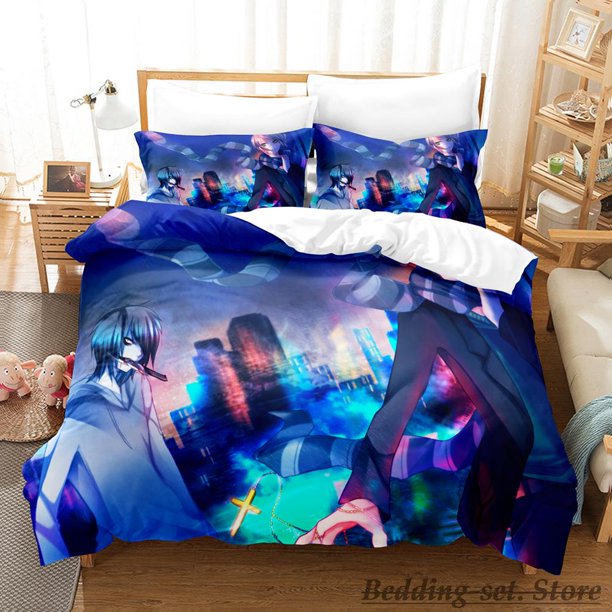 New Jeff and Jane Creepypasta Bedding Set Bed Set Adult Kid Bedroom Duvetcover Sets Anime