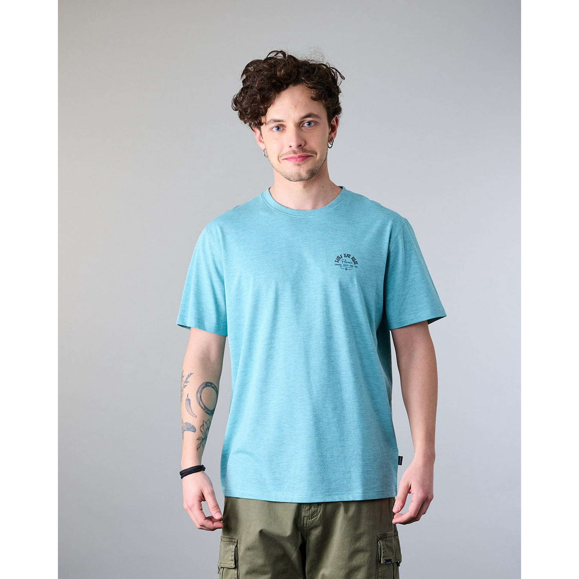 Polera Hombre Manga Corta Melange Xv1713 Polemic