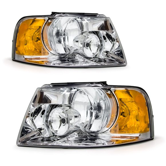 Faros AXLAHA para Ford Expedition 2003‑2006, cromo, juego de 2