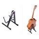 thumbnail image 5 of Atril De Piso Guitarra Bajo Ukelele Soporte De Pie Negro Negro, 5 of 6