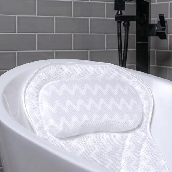 Almohada para Baño Bath Haven 43x43 cm Malla 3D Aire Blanca