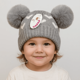 thumbnail image 1 of GORRO DE LANA INFANTIL DISEÑO CORAZONES CON CHIPORRO Y POMPONES BEBE UNISEX, 1 of 3