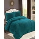 thumbnail image 3 of Pack Cobertor De Invierno Peludo 2 Plazas 230x250cm Turquesa, 3 of 4