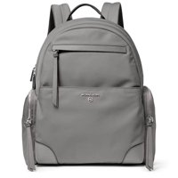 Mochila Michael Kors De Nailon Y Cuero, Gris
