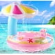 thumbnail image 1 of FLOTADOR INFLABLE CON SOMBRILLA PARA BEBE ROSA, 1 of 4