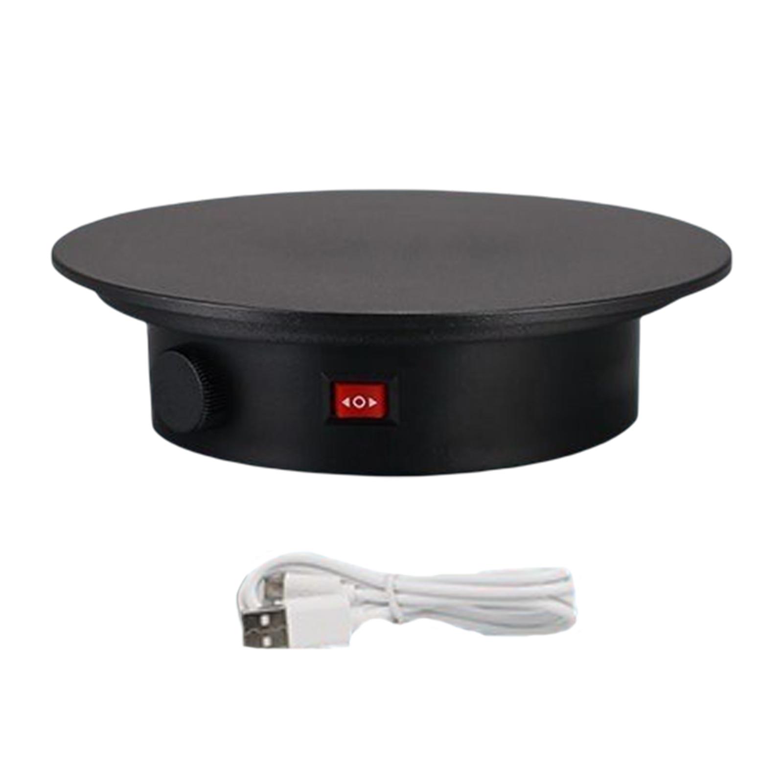 Ioensy - Soporte De Exhibición Giratorio De 360 Grados Mesa De Exhibición Para Fotografía Video En Vivo Negro