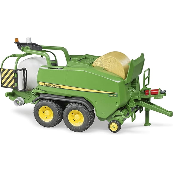 Empacadora Bruder John Deere C441R para niños mayores de 4 años