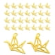 thumbnail image 1 of 30 Uds. De Dijes De Grulla De Origami 3D Para Fabricación De Joyas, Decoración Artesanal De Ropa, Dorado, 1 of 2