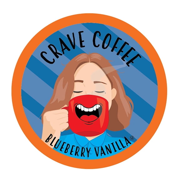 Cápsulas de café Crave Beverages Blueberry Vanilla, 100 unidades