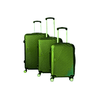 Importclick - Set 3 Maletas Equipaje Cabina Ruedas - Verde