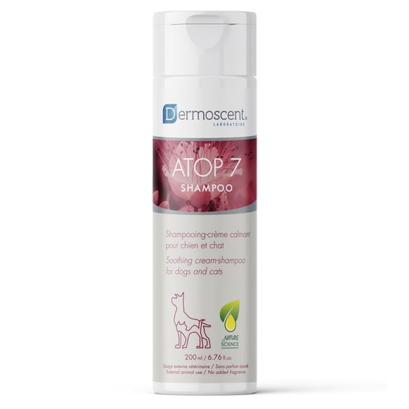 Shampoo Dermoscent ATOP 7 para perros y gatos con alergias 200 ml