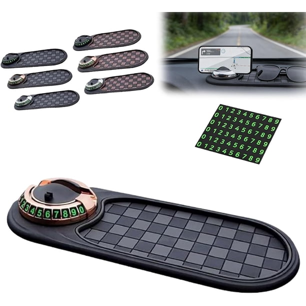 Alfombrilla antideslizante coche multifunción base universal móvil gafas llaves