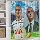 thumbnail image 5 of Harry Kane-theme 4-Piece Shower Curtain Set with Rugs, Waterproof Bathroom Decor Set Includes Bath Mat, U-Shaped Rug, Toilet Lid Cover and Curtain with Hooks, 5 of 6