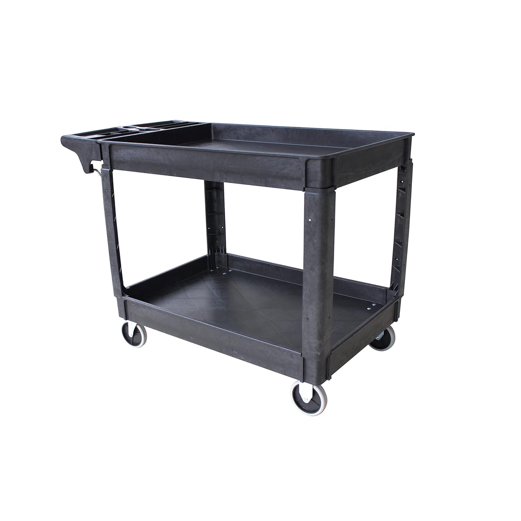 Carrito De Servicio Multiusos Maxworks 80858 De 227 Kg Con 2 Bandejas Y Ruedas
