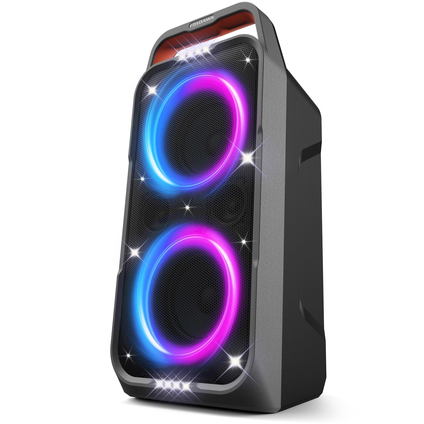 Altavoz Bluetooth Foxdawn Portátil De 240 W Con Espectáculo De Luces Led