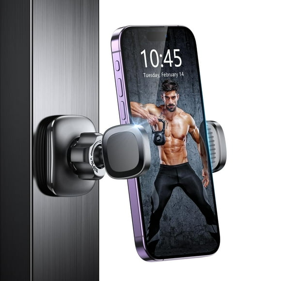 Soporte magnético para teléfono iBytoc para gimnasio, giratorio 360°, 4,7 a 7 pulgadas