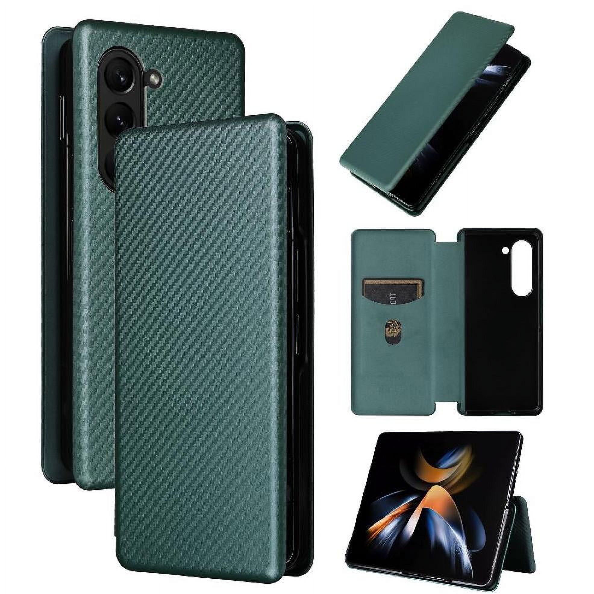 Funda Flip Para Foxdock Samsung Galaxy Z Fold 5 - Funda Magnética De Negocios, Funda Protectora Delgada