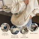 thumbnail image 4 of Bolso bandolera nylon color liso mujer 2026 moda ligero media luna correa ajustable ancha, 4 of 8