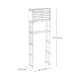 thumbnail image 3 of Estante org para baño con puertas blanco, 3 of 3