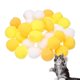 thumbnail image 1 of Uxcell 30 Pcs Juguete para Gato Bola de Pompones de Peluche Suave 1.2" Tonos Amarillos, 1 of 6