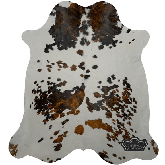 Alfombra Tricolor de Piel de Vaca Appaloosa 183 cm × 213 cm