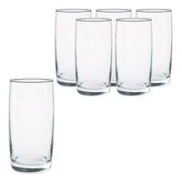 Disparo - Set 6 Vasos Monterrey Transparente Largos Cristar 445 Ml