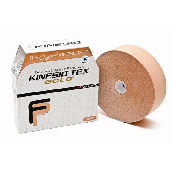 Cinta elástica terapéutica deportiva Kinesio Tex Gold FP Beige
