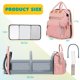 thumbnail image 4 of Mochila Pañalera Shengmeister 4‑en‑1 Rosa 42 x 22 x 32 cm, 4 of 8