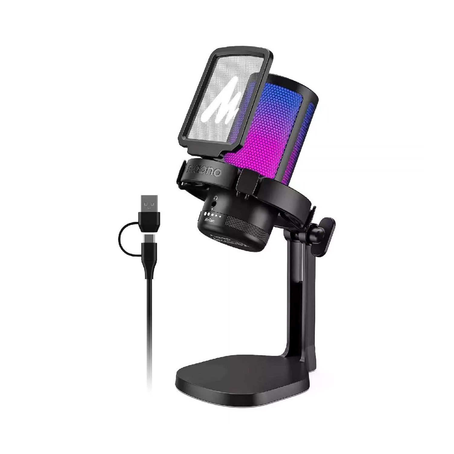 Microfono Maono Dgm20 Rgb Usb-C