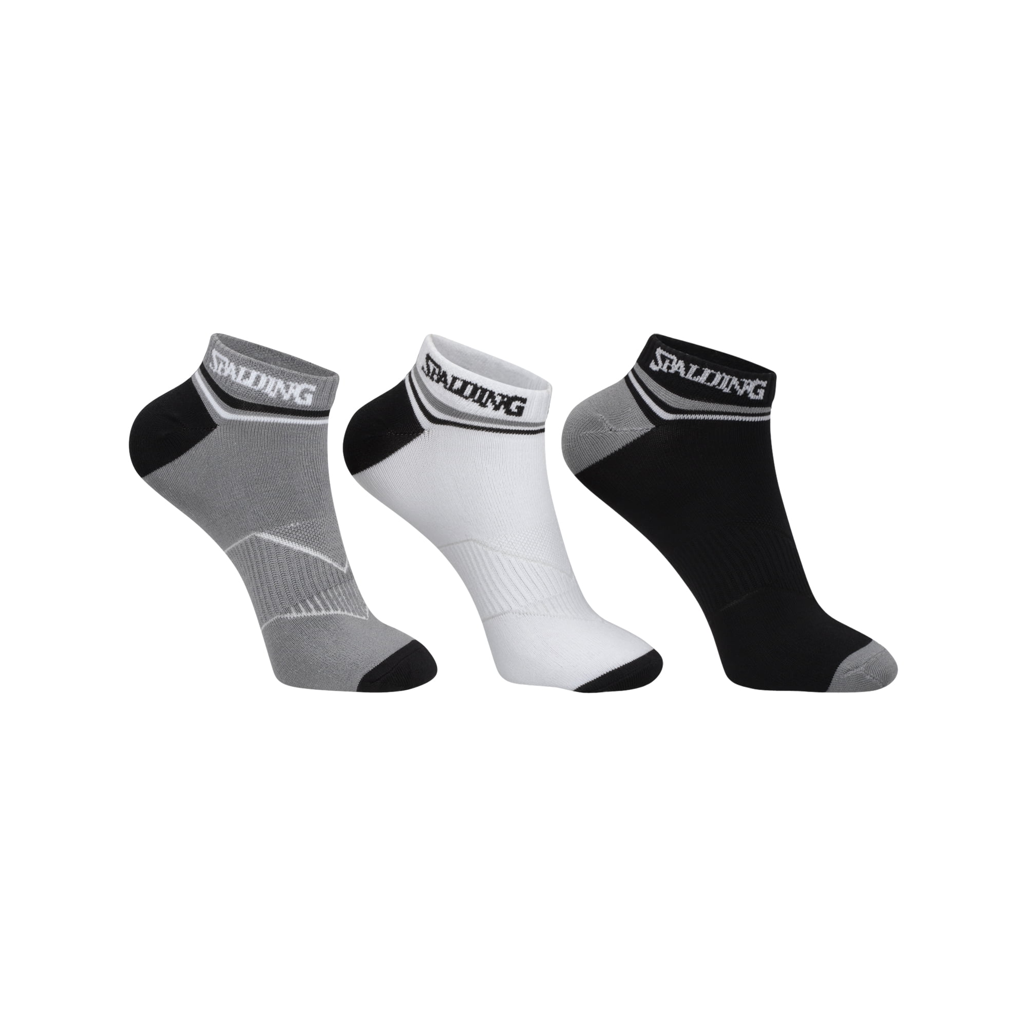 Spalding - Calcetines Tripack Cortos Lineas 40 44 Bgn