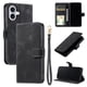 thumbnail image 4 of Funda Cartera para iPhone 16 Tapa con Ranuras, Soporte y Correa Negro, 4 of 5