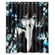thumbnail image 1 of Cortina de ducha Black Rock Shooter, juego de cortina de baño con ganchos, tamaño 60 x 72 pulgadas, 1 of 3