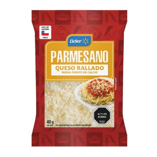 Queso Parmesano Rallado 40 g Lider
