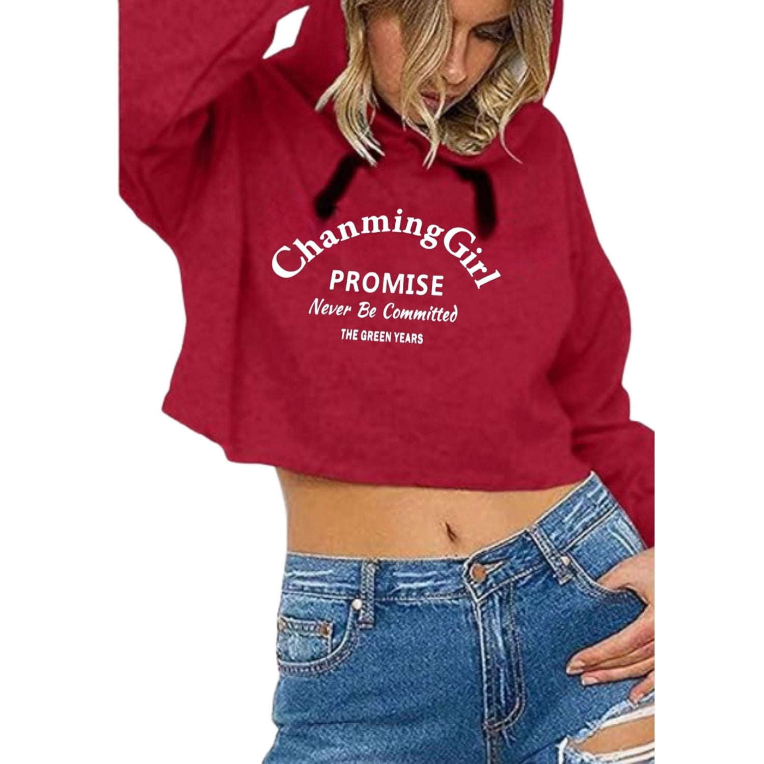 Likeshop - Polerón Deportivo Mujer Corto Gorro Verano Colores 0242