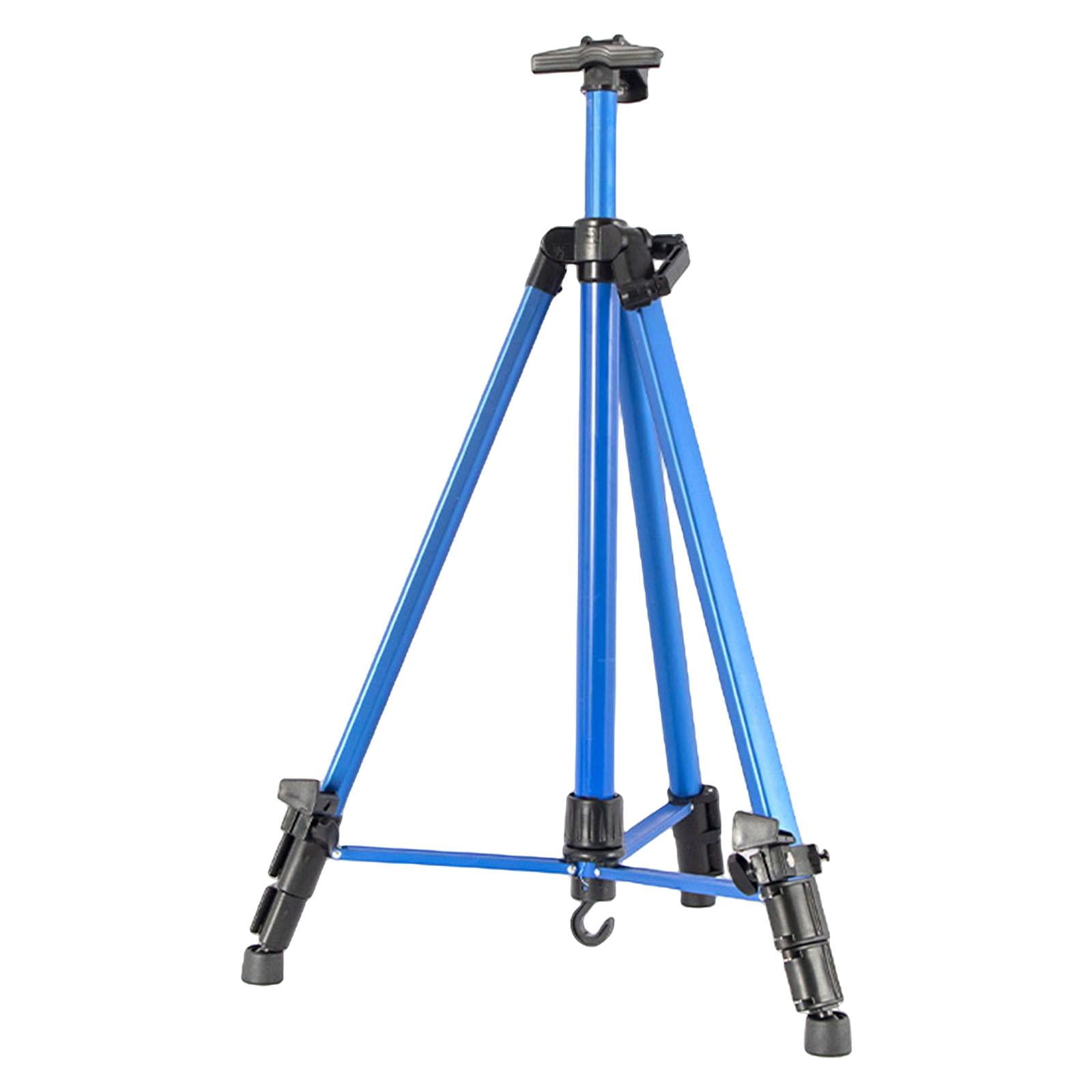 Bothyi - Caballete De Lienzo De Pintura Ajustable Soporte De Exhibición De Boceto De Trípode De Aluminio Azul