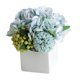 thumbnail image 3 of Hortensia De Flores De Seda Artificial Con Florero De Cerámica Hortensia Azul, 3 of 5