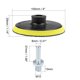 thumbnail image 2 of Uxcell 4" de diámetro M10 Adaptador de taladro Almohadilla de respaldo de gancho y bucle Ruedas abrasivas Discos 2 piezas, 2 of 6