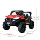 thumbnail image 3 of Auto Electrico Jeep Infantil A Batería Con Control 1688 Rojo rojo, 3 of 4