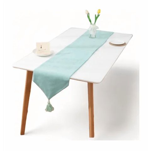 Genérico - Camino Mesa Lino Con Fleco 33X180