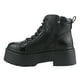 thumbnail image 2 of Botin Chalada Mujer Rust-21 Negro Plataforma, 2 of 7