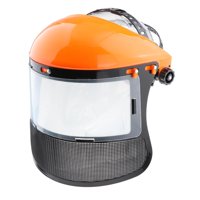 Ioensy - Protector Facial Recortador Para Trabajos De Construcción, Fabricación Y Poda, Color Naranja