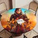 thumbnail image 5 of Mad Max: Furiosa-theme Fitted Round Tablecloths Elastic Edged Table Covers Waterproof Table Cloth for Kitchen Holiday Party Tables Decor 150cm, 5 of 6