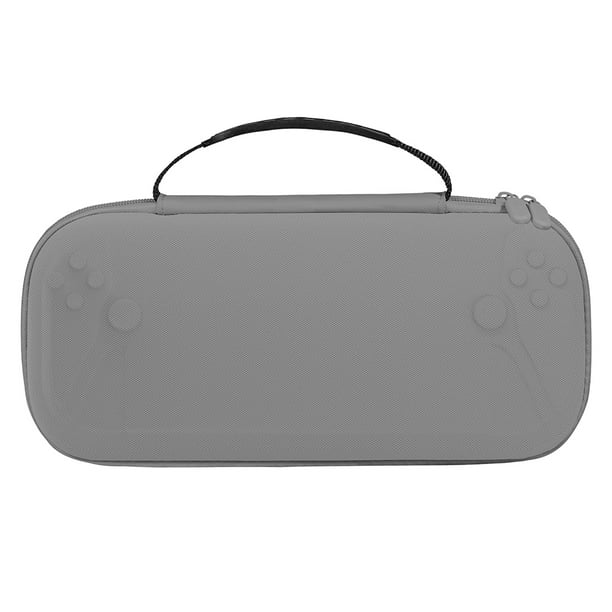 Compatible con PlayStation Portal Funda de viaje protectora de cuero PU a prueba de golpes Bolsa de transporte antiarañazos para consola portátil-Gris
