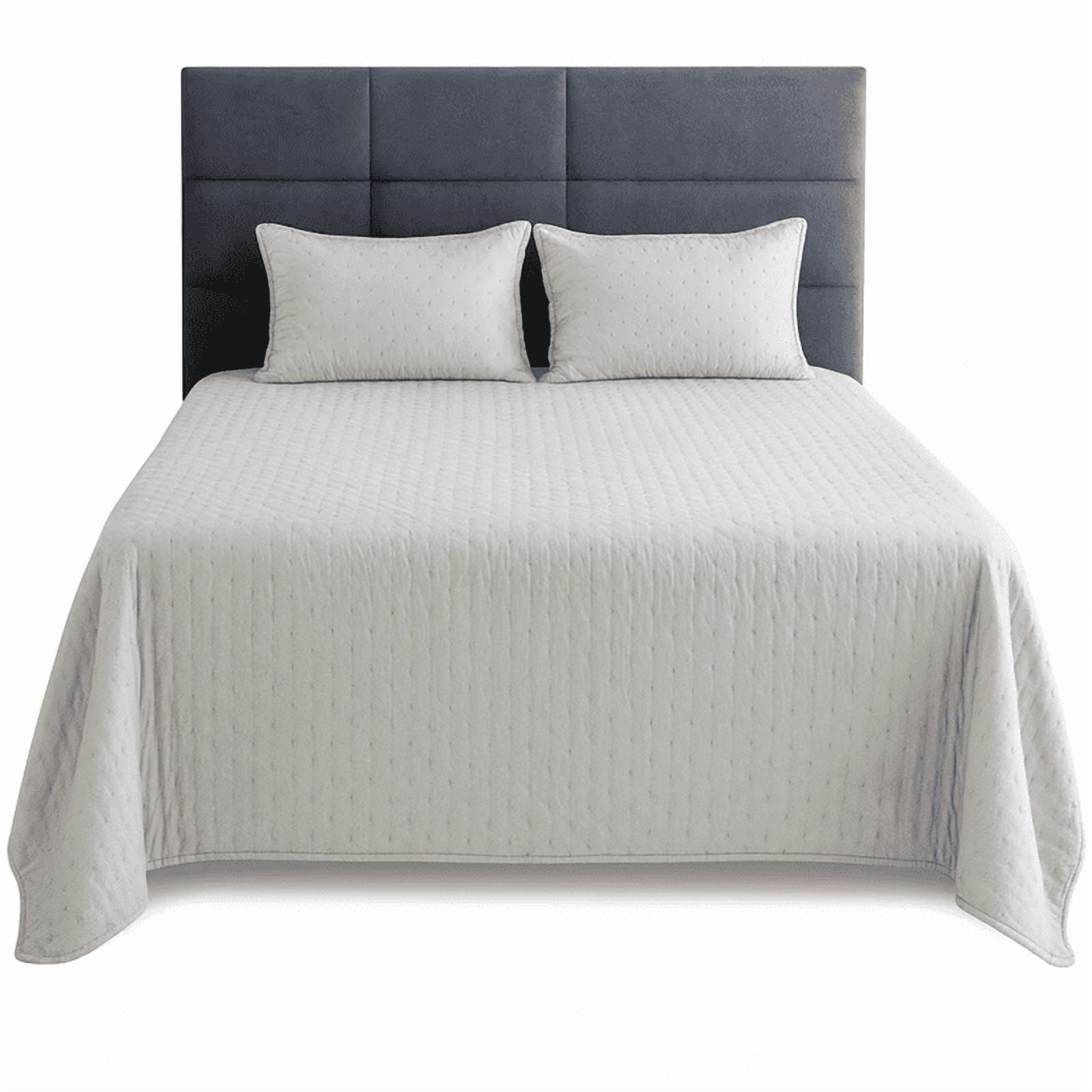 Cubrecama Premium Verano-otoño King Color Gris Ultra Suave Y Liviano Wakeshome