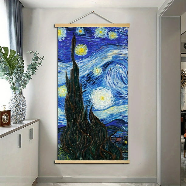 1pc, Canvas Wall Art, Landscape Oil Painting Canvas Spray Painting For Living Room Bedroom Study Decoration, Holiday Gift, 19*39inch