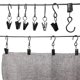 thumbnail image 5 of Pinzas para cortinas AMZSEVEN, ganchos en forma de S de acero inoxidable, 50 unidades, 5 of 6
