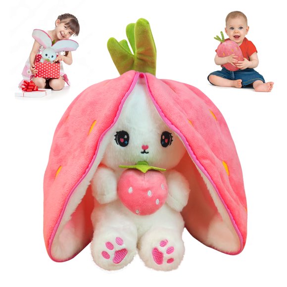 Juguete de peluche reversible YUMEYA conejito 18 cm/25 cm