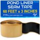 thumbnail image 1 of Cinta adhesiva para juntas Pond Liner REKVEN, 18 m x 7,6 cm, doble cara, butilo, 1 of 9